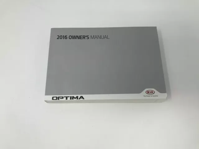 2016 Kia Optima Sedan Owners Manual Handbook OEM G04B46010