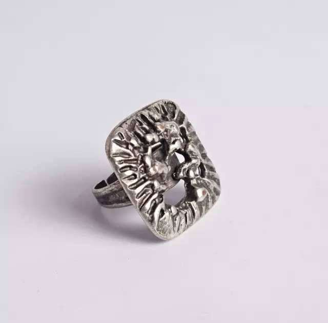Old Vintage Quality Epic Ancient Viking Style Warrior Metal Ring Artifact
