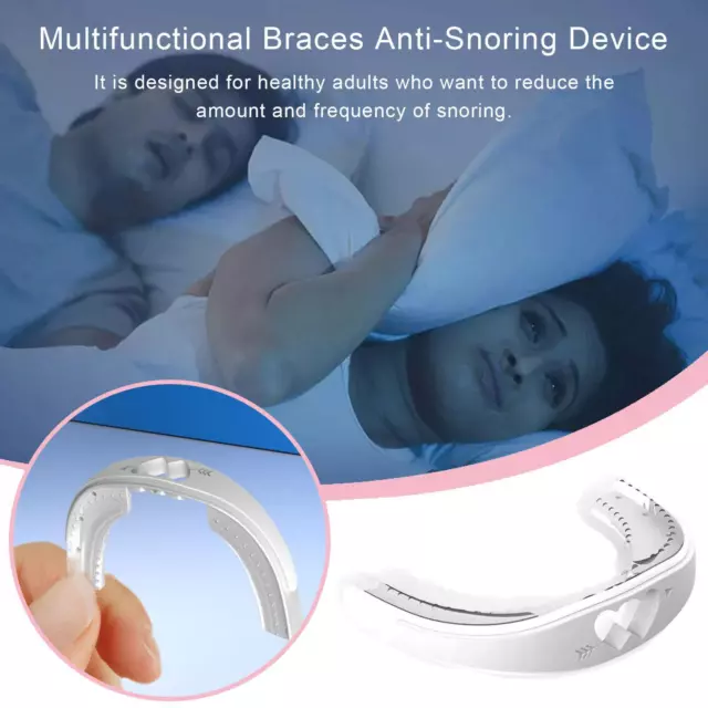 Anti Snoring Night Guard Device Sleep Aid Stop Apnoea L6Q2