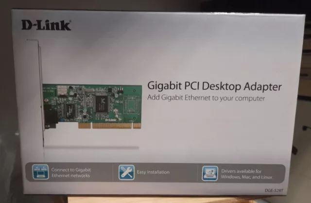 D-Link - Gigabit PCI Desktop Adapter - Scheda di Rete Ethernet DGE-528T