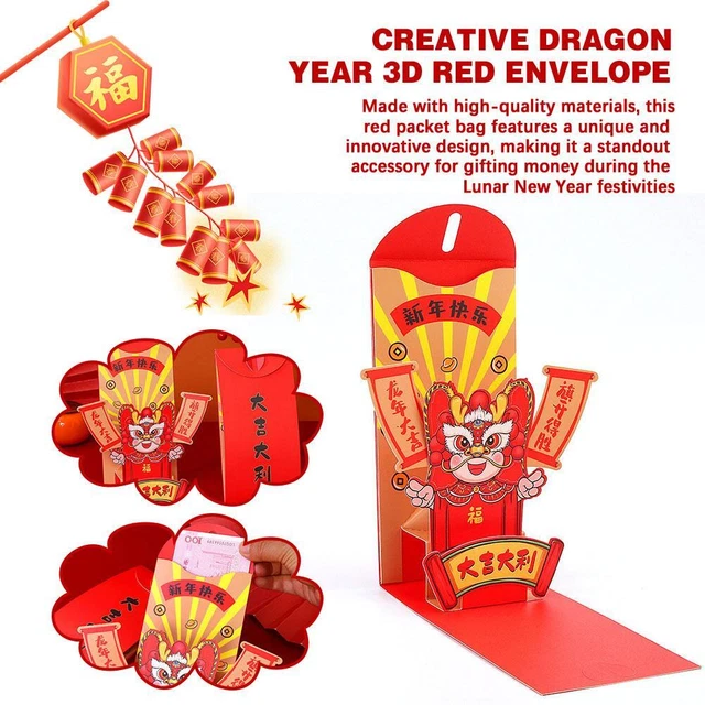 chinese new year dragon envelopes