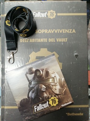 SOUNDTRACK Bethesda FALLOUT 76 GUIDA DI SOPRAVVIVENZA NUOVA DAYONE BONUS GADGET 