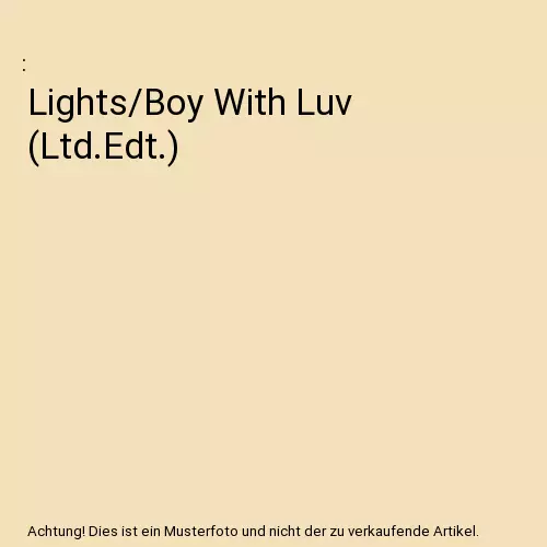 Lights/Boy With Luv (Ltd.Edt.)