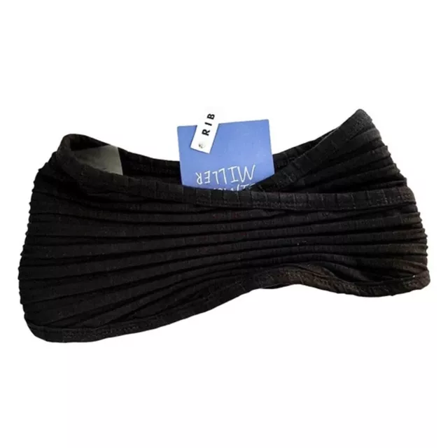 SIMON MILLER Teta Ribbed Knit Tube Top Black XXS 3