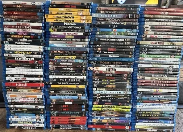 $8 FREE SHIPPING PRE-OWNED BLU-RAY MOVIES.100 TO CHOOSE FROM!!!