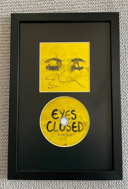 Ed Sheeran Signed Eyes Closed CD, Fully Framed -  COA - AUTOGRAPHED
