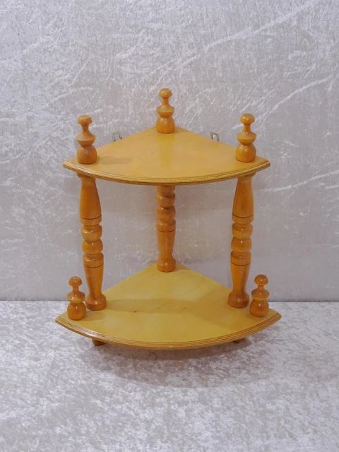 Étagère D'angle Napoléon III 4 Niveaux - Bois, 73cm De Haut, 19ème Siècle