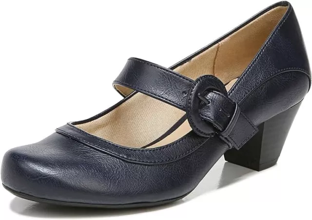 LifeStride Women's Rozz Mary Jane Pumps Color Navy Size 7.5W Style F1828S1