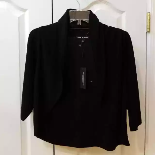 XL / NWT CABLE & GAUGE Black Shrug Sweater