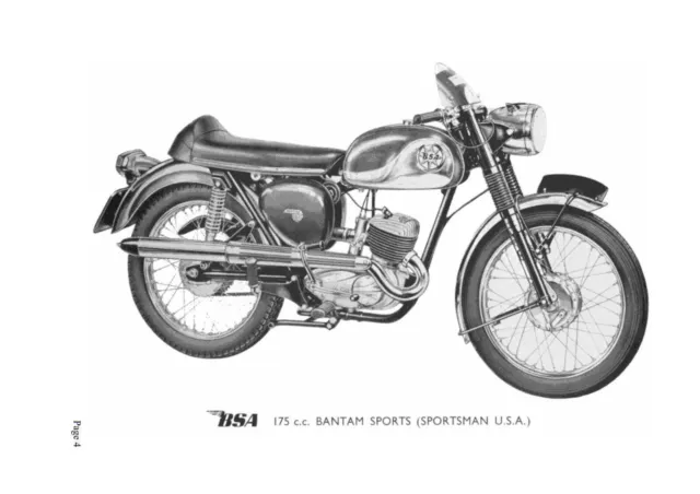 WORKSHOP MANUAL BSA d14/4 MODELS BANTAM BUSHMAN ON DVD PDF REPAIR ENGLISH