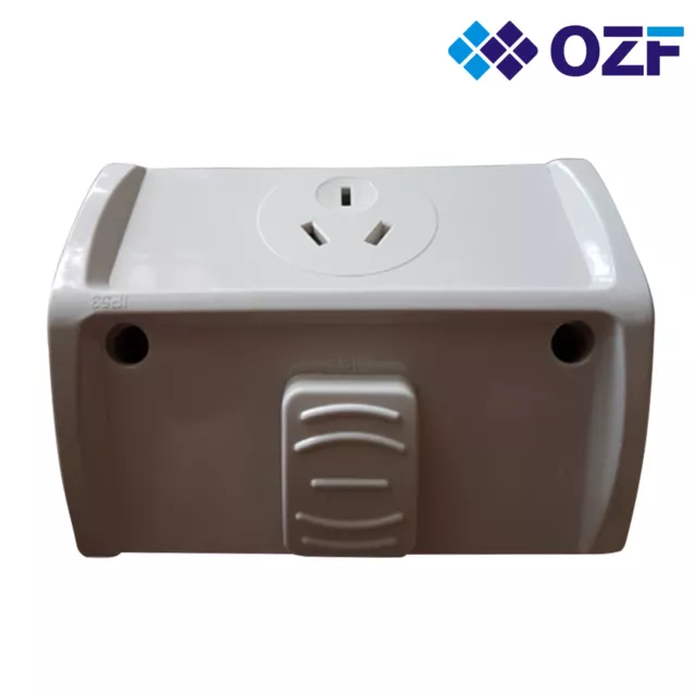 15 AMP IP53 Single GPO Weatherproof  Power Point Socket SAA APPROVED