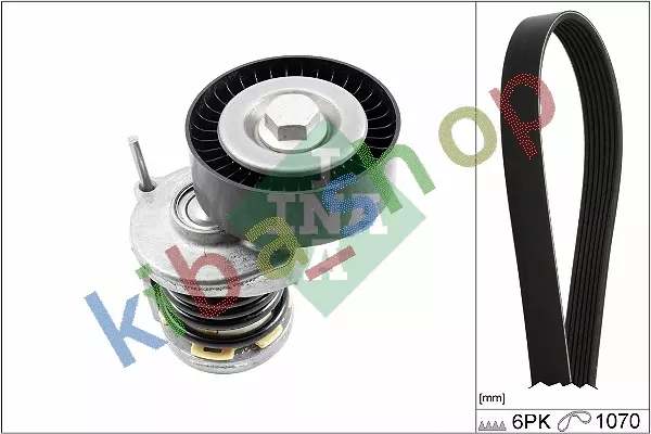 Multi-V-Belt Set With Tensioner Fits For Audi A1 A3 Q3 Tt Seat Alhambra Altea