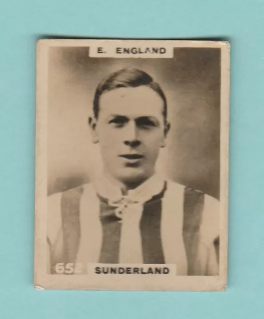 Football - Phillips Pinnace - Card No. 652  -  England  Of  Sunderland  -  1922