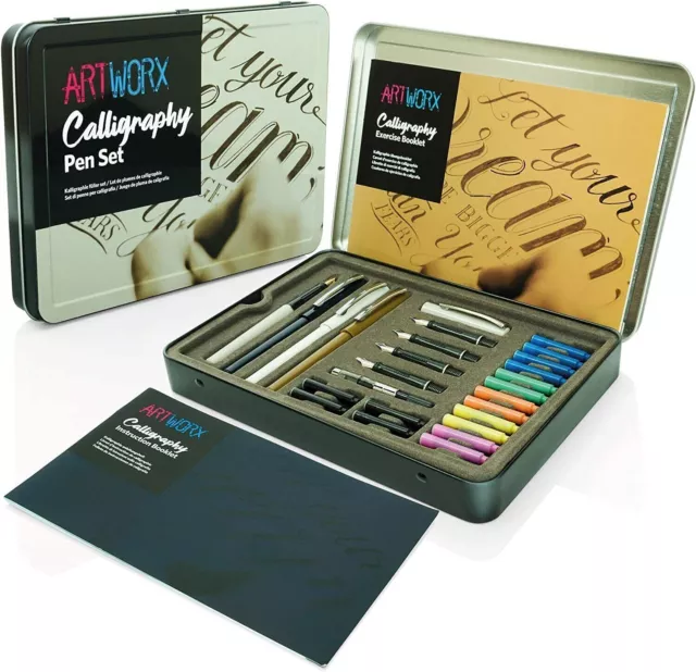 Calligraphy Pens,Hand Lettering Pens, Calligraphy Brush Pen Set for  Beginners Wr