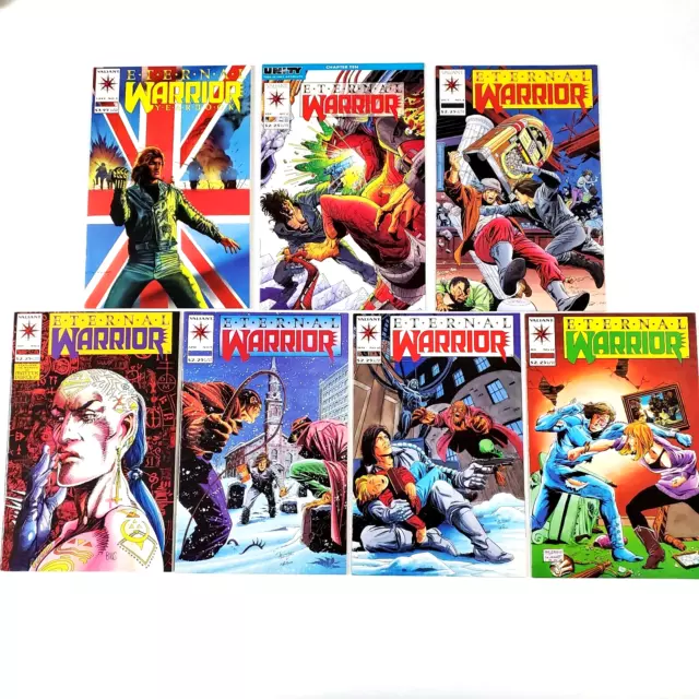 Eternal Warrior 2 3 6 9 10 12 & Yearbook 1 Valiant Comic Book Lot 1992 Series