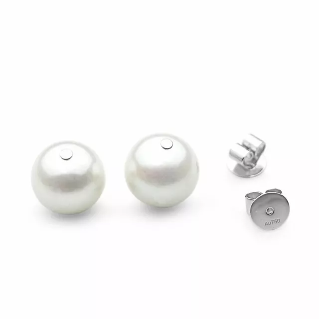 Pacific Pearls Pendientes de perlas cultivadas blancas de 10 mm, el mejor...