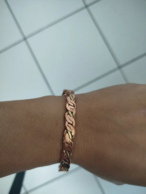 Bracelet Magnétique En Cuivre Gravé éléphant - Ajustable, Style Bohème Indien - Neuf Avec étiquettes