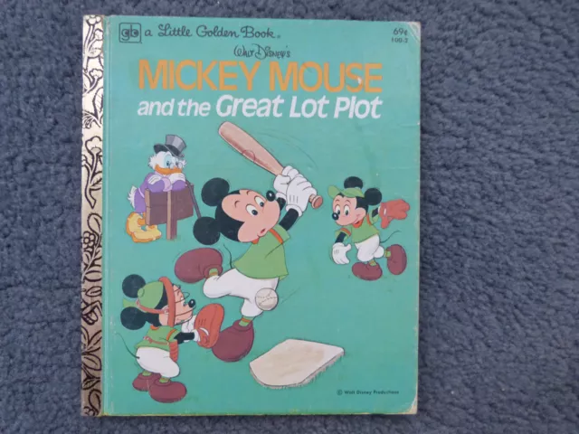 Little Golden Book- Walt Disneys Mickey Mouse And The Great Lot Plot