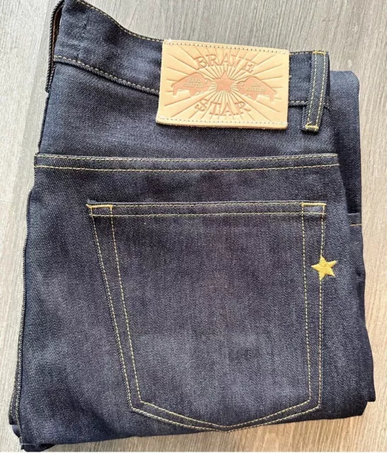 BRAVE STAR SELVAGE True Straight Cone Mills Selvedge Jeans Men's Sz 33/32  EUC! $89.99 - PicClick