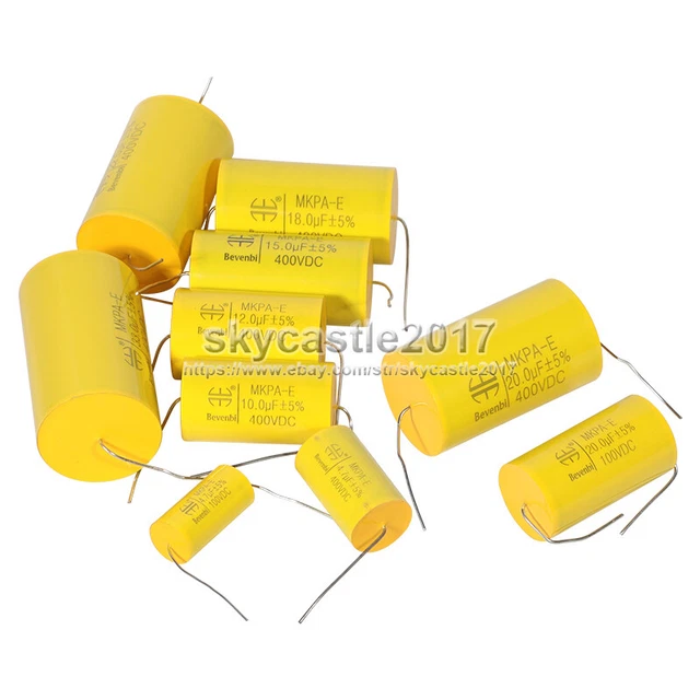 2x 8.2-47uF 100-400V Speaker Frequency Divider Crossover Non-Polarity Capacitor