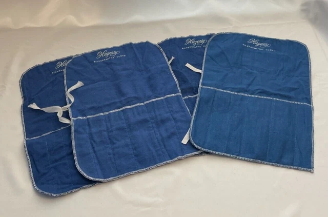 Hagerty Silversmiths Cloth 6 Piece Silver Place Setting Storage Bags - Lot of 4