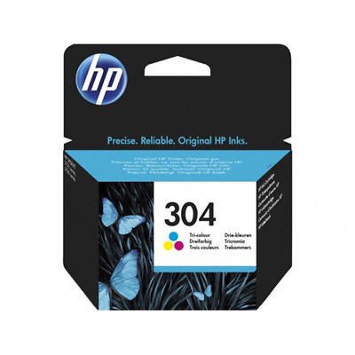 HP 304 (N9K05AE) Cartuccia d'inchiostro tricolore ORIGINALE per DeskJet 2620
