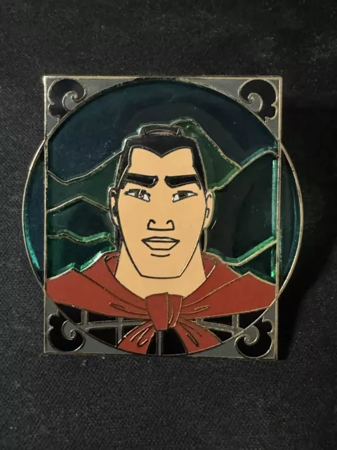 Li Shang Mulan Disney Royalty Reveal Conceal Mystery Pin Stained Glass