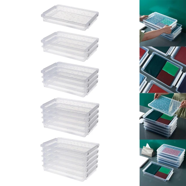 Boîte de rangement de fichiers polyvalente décorative étanche grande