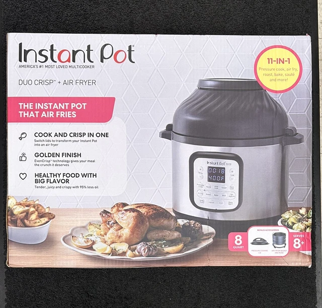 INSTANT POT DUO Crisp + Air Fryer Pressure Cooker 11 In 1 8 Qt 139