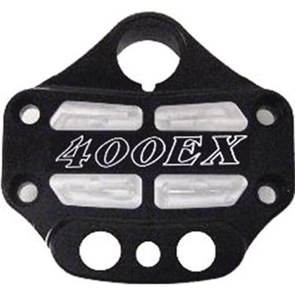 Modquad Logo Handlebar Clamp With Key Guard - HC2-XBLK-06