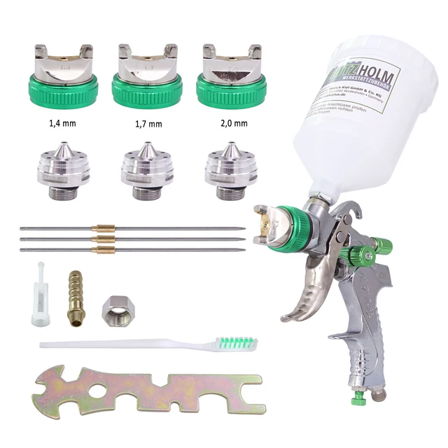 Pistola A Spruzzo Per Verniciare Set 3 Pistole Verniciatura HVLP - Foto 4