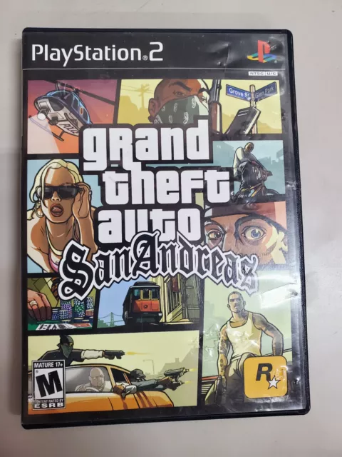 Vtg TESTED W MAP (RARE) Grand Theft Auto San Andreas PS2 Games Playsta –  ParadiseTradingPost