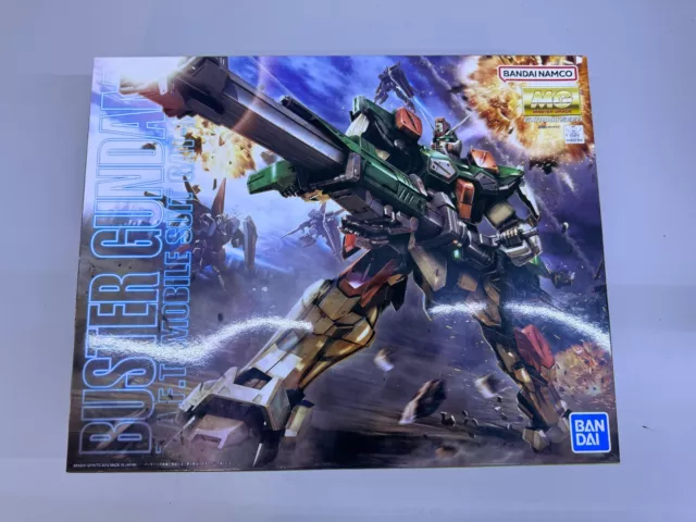 Bandai Gundam Seed GAT-X103 Buster Gundam MG 1/100 Scale Master Grade Model Kit