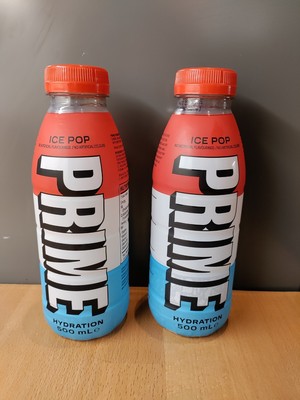 PRIME HYDRATION ENERGY Drink by Logan Paul & KSI Ice Pop TWO bottles £2