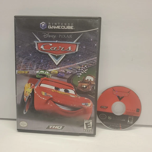 DISNEY PIXAR CARS (Nintendo GameCube) TESTED NO MANUAL RACING THQ 9.77
