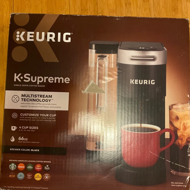 KEURIG KSUPREME SINGLE Serve KCup Pod Coffee Machine Black 65.00