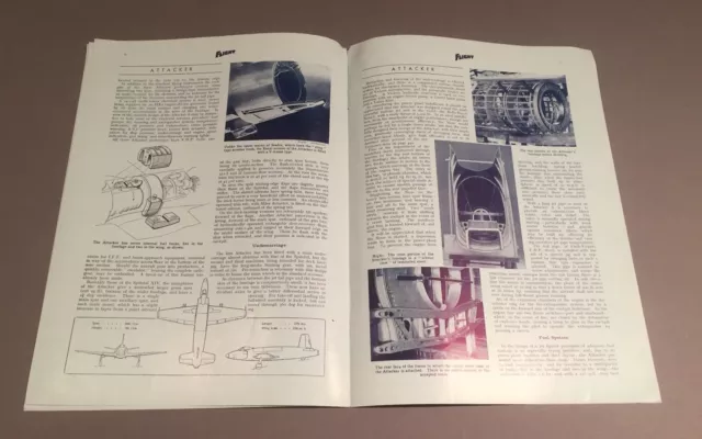 Vickers Armstrongs Supermarine Attacker Manufacturers Sales Brochure Cutaway 3