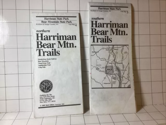 Harriman Bear Mountain Trails, Northern & Southern , Trail Maps 3 & 4