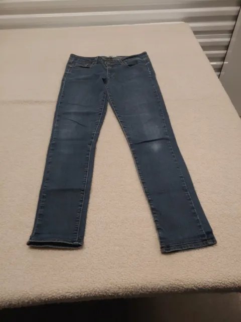 Paige Jeans Womens Size 26 Peg Skinny Denim Low Rise Blue