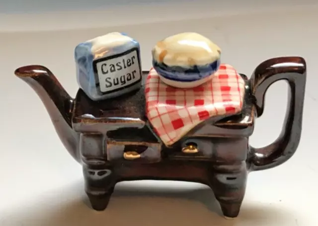 Miniature Paul Cardew Teapot Miniature Vintage Shadowbox