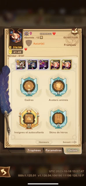 Conta de AFK ARENA - Outros Jogos