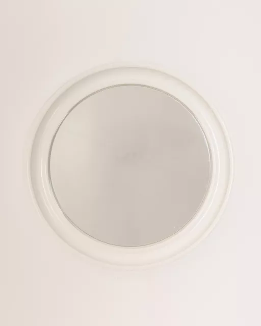 Specchio Da Parete Vintage Anni 70 Bianco Design Carrara Matta Modernariato