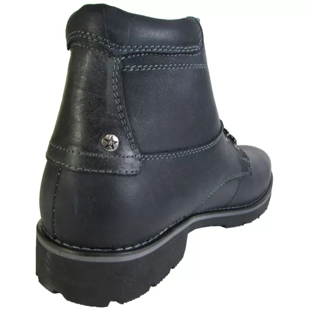 STEVE MADDEN MENS Crosserr Lace Up Boot Shoe, Black Leather, US 7.5 £72 ...