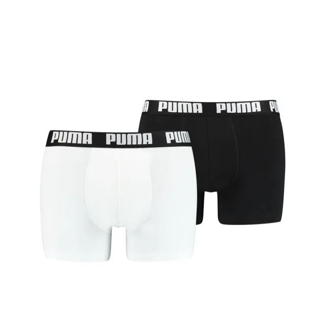 Men`S Boxer Shorts Puma Basic Black White (Size: M) Clothing NEW