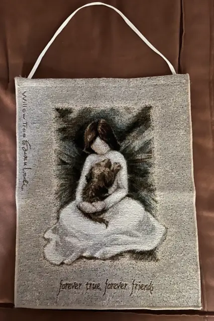 WILLOW TREE Susan Lordi ANGEL OF FRIENDSHIP Wall Hanging Banner Tapestry