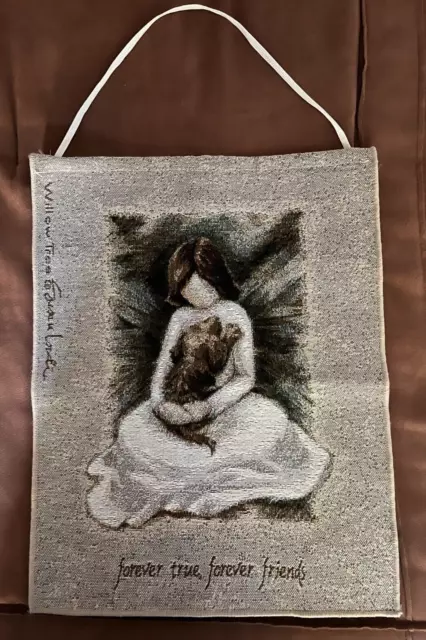 WILLOW TREE Susan Lordi ANGEL OF FRIENDSHIP Wall Hanging Banner Tapestry