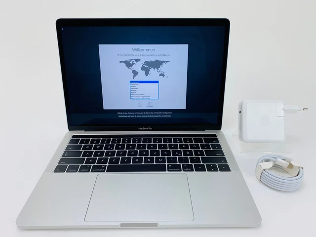 Apple MacBook Pro 13" 2018 Touch Bar i7 2,7 GHz 16 GB RAM 512 GB SSD Silber MwSt