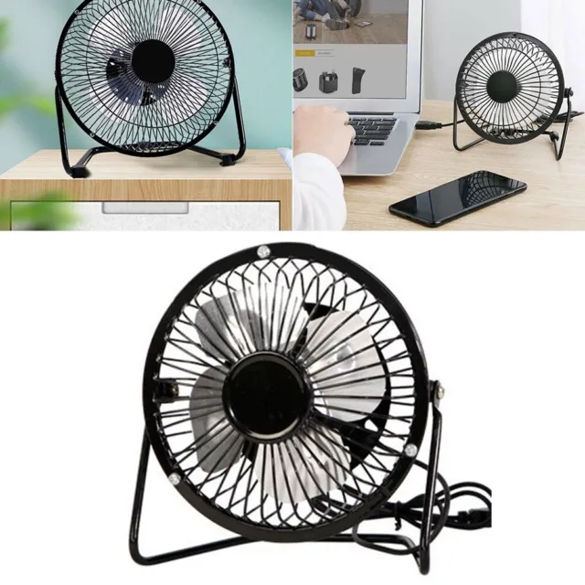 Mini ventilateur rotatif 360 degrés avec connectivité USB portable et compact