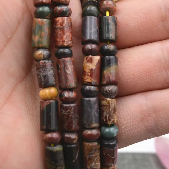 6X9MM multicolor Picasso Cylinder Abacus Loose Spacer Beads 15''