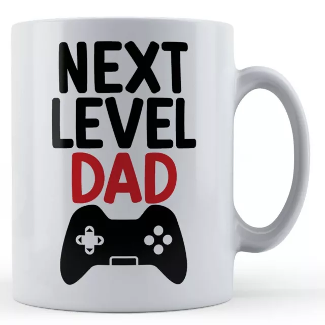 Next Level Dad - Gamer, Father's Gaming Gift Mug